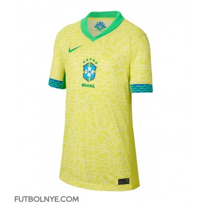 Camiseta Brasil Primera Equipación para mujer Copa America 2024 manga corta Camiseta Brasil Primera Equipación para mujer Copa America 2024 manga corta